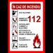 Placuta 112 in caz de incendiu
